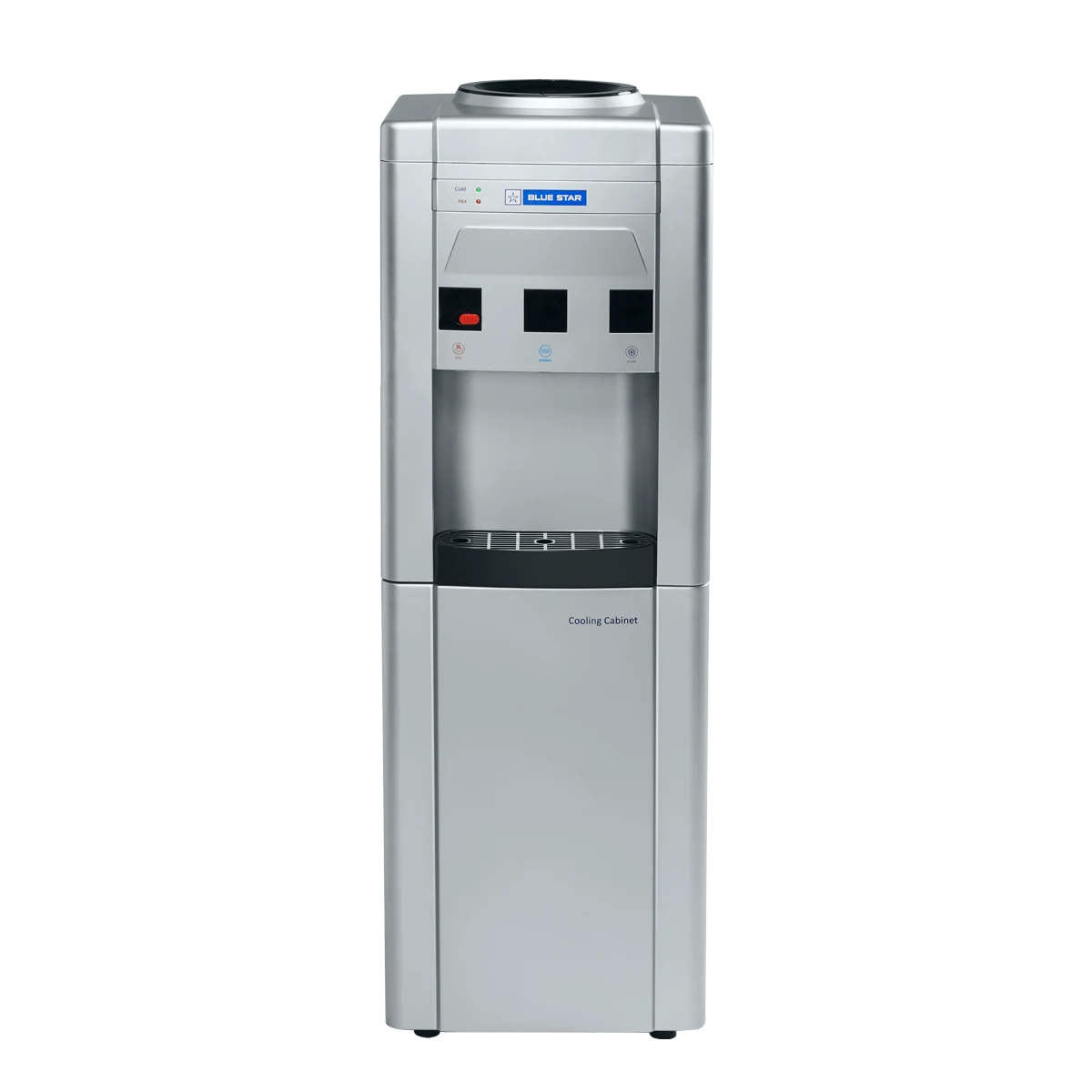 Blue Star GA Series With Refrigerator-Grey | Floor Standing | Bottled Water Dispenser